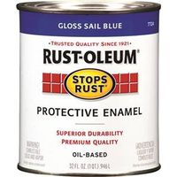 Rust-Oleum Stops Rust Protective Enamel, Gloss, Sail Blue, 1 Qt Can