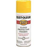 Rust-Oleum 7747830 Rust Preventative Spray Paint, Gloss, Sunburst Yellow, 12 oz