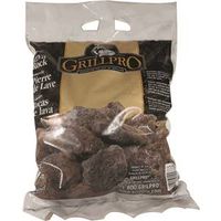 GrillPro Natural Lava Rock for Gas Grills, Fireplaces, and Chimneys (45887)