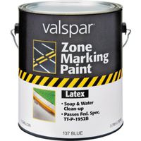 Valspar 024.0000137.007 Field and Zone Marking Paint, Flat, Blue, 1 gal, Pail