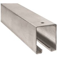 National Hardware N105-726 Box Rail, Steel, Galvanized, 1-57/64 in W, 2-13/32 in H, 8 ft L