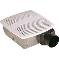 Air King Exhaust Fan, 7.25 in L x 7.25 in W, 0.9 A, 120 V, 1-Speed, 70 CFM, Metal, White