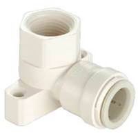 Watts 1/2" Tube Elbow, 90° Angle, Plastic, Off-White, 100 PSI (3521-1008/P-638)