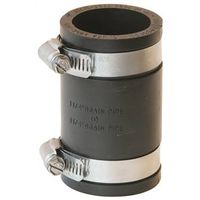 Fernco Flexible Coupling, 1-1/4 in, PVC, Black, 4.3 psi Pressure (P1056-125)