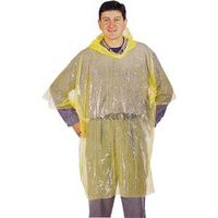 52" x 80" Yellow Emergency Poncho