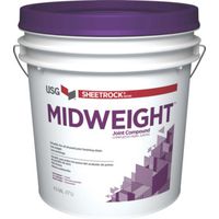 Sheetrock Midweight Joint Compound Paste, Off-White, 4.5 Gal