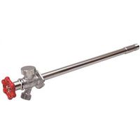B&K Anti-Siphon Frost-Free Sillcock Valve, 10" L, 1/2" x 3/4" MPT x Hose, Brass, Chrome