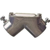 Halex 14405 Set Screw Pull Elbow, 90 Deg Angle, 1/2 In, Zinc, 15/BX