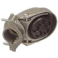 Halex Service Entrance Cap, Aluminum, 3.41" H x 4.67" W x 3.75" D, Clamp (58020)