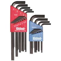 Eklind 10022 Hex Key Combo Set, 22-Piece, Black 22PC Combo Hex-L Key Set