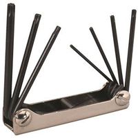 Eklind Torx Series 22571 Hex Key Set, 7-Piece Fold-Up, T10-T40 Drive, Classic Handle