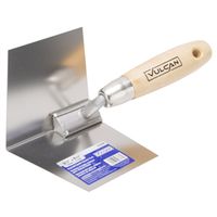 Vulcan 164603L Trowel, 3.5 in W Blade, 4.25 in L Blade, Comfort Grip Hardwood Handle