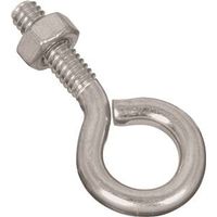 National Hardware N221-085 Eye Bolt, 1/4-20 Thread, 0.87 in L Thread, Steel, Zinc 1/4x2 Eye Bolt