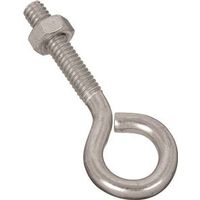 National Hardware N221-101 Eye Bolt, 1/4-20 Thread, 1-1/4 in L Thread, 0.56 in Dia Eye, 0.28 in L Sh