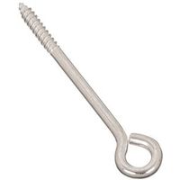 National Hardware 1-1/2" Lag Screw Eye, 5" OAL, 120 lb Working Load, Steel, Zinc (N220-673)