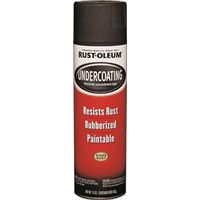 Rust-Oleum 248657 Undercoating Spray Paint, Oil Base, Black, 15 oz Undercoating Blk Rubber