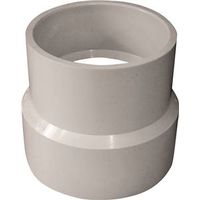 Canplas 4 x 3 Inch PVC Sewer Adapter Coupling, Hub, White (193036)