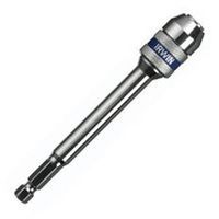 Irwin Bit Holder, 7/16 in Drive, 1/4 in Shank, Hex Shank, 12 in L, Carbon Steel