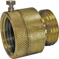 B&K ProLine Series Backflow Preventer Vacuum Breaker, 3/4" Connection, Brass, Female x Male