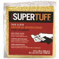 Trimaco SUPERTUFF 10501 Tack Cloth, 18 in L x 36 in W, Cotton, Tan