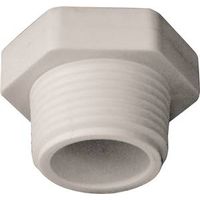 IPEX 3/4" MPT PVC Pipe Plug, White, Schedule 40 (435623)