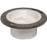 Oatey PVC Floor Closet Flange for 3" and 4" Pipes, Connection Size: 3" or 4" (43515)