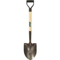 UnionTools 43106 Digging Shovel, 8-1/2 in W Blade, Carbon Steel, Hardwood D-Shaped Handle, 28 in L