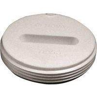Canplas 3" Toe Saver Floor Plug, MNPT, PVC, White (Model 193063)