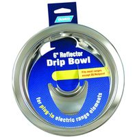 Camco USA 00383 Drip Bowl for Plug-In Electric Range Elements, 6 in Dia Chrome
