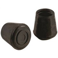 Shepherd Hardware Round Rubber Furniture Leg Tip, 1-1/4 in Dia, Black (9224)