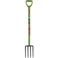 Ames 2826200 Spading Fork, 4-Tine, Steel Tine, Hardwood Handle, 6-5/8 in W, 10-1/2 in L Tines