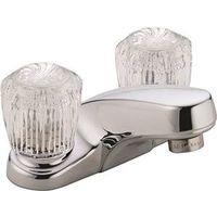 Delta Classic Series Bathroom Faucet, Rigid Spout, Chrome Plated, 6-1/4" W x 3-1/4" H