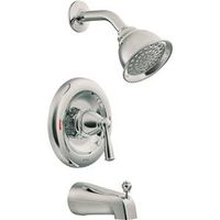 Moen Banbury Tub and Shower Faucet with Diverter Spout, Standard Showerhead, 1.75 GPM, 1-Handle