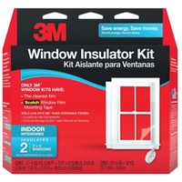 Scotch Window Insulation Kit, 60 in W x 36 in L, 0.75 mil Thick, Clear Plastic (2120)
