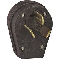 Eaton Wiring Devices S80-SP Electrical Plug, 3-Pole, 30/50 A, 125/250 V, Black