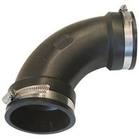 Fernco Flexible Qwik Elbow, 3" Mechanical Joint, PVC Body, 4.3 PSI Pressure (PQL-300)