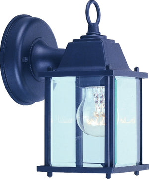 Boston Harbor AL1037-53L Outdoor Wall Lantern, Black Aluminum Fixture, 1 Light