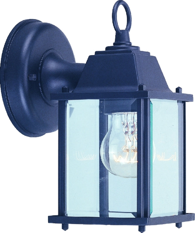 Boston Harbor AL1037-53L Outdoor Wall Lantern, Black Aluminum Fixture, 1 Light