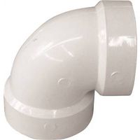 IPEX 1-1/2" PVC Pipe Elbow, 90° Angle, Hub, Schedule 40, White (192201)