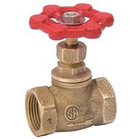 Southland Stop Valve, 1/2" FPT x FPT Connection, 125 psi, Brass Body (105-003NL)