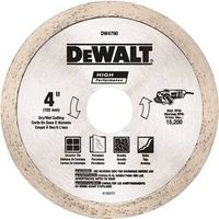 DEWALT DW4790 Tile Blade, 4 In Dia, 1/16 In Thick, 5/8 To 7/8 In Arbor