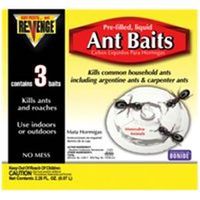Bonide 45100 Ant Bait, Liquid, Sweet, 0.75 oz, 3PK Revenge Ant Baits