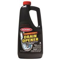 Roebic Liquid Drain Opener, Clear and Odorless, 1 Quart Bottle
