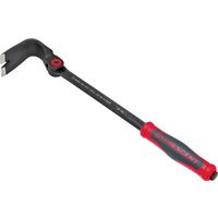 Crescent CODE RED Series DB18X Pry Bar, 18" L, Flat End, Nail Slot Tip, Steel, Black, 4-1/8" W