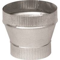 Imperial Furnace Short Increaser, 6" to 7" Connection, 24 Gauge, Galvanized