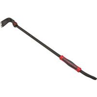 Crescent CODE RED Series DB30X Pry Bar, 30" L, Flat End, Nail Slot Tip, Steel, Black, 4-1/8" W
