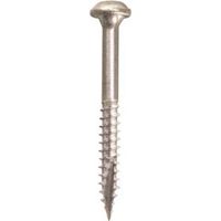 Kreg Pocket-Hole Screws, #7 Fine Thread, 1-1/4" Length, Maxi-Loc Head, Square Drive, Carbon Steel