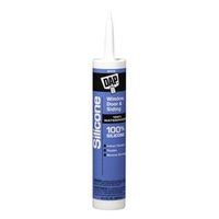 10.1 oz White Silicone Caulk for Paint
