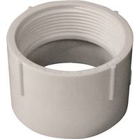 Canplas 2" PVC Pipe Adapter, FNPT x Hub, White (Model 192892)