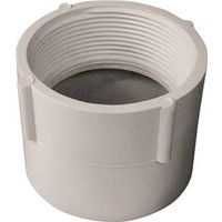 Canplas 3" Pipe Adapter, FNPT x Hub, PVC, White (Model: 192893)